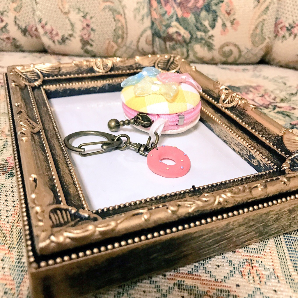 椎名法子*メロウイエローモチーフ*マカロンポーチ