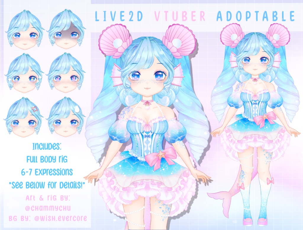 Live2D Vtuber Full Body Model & Rig