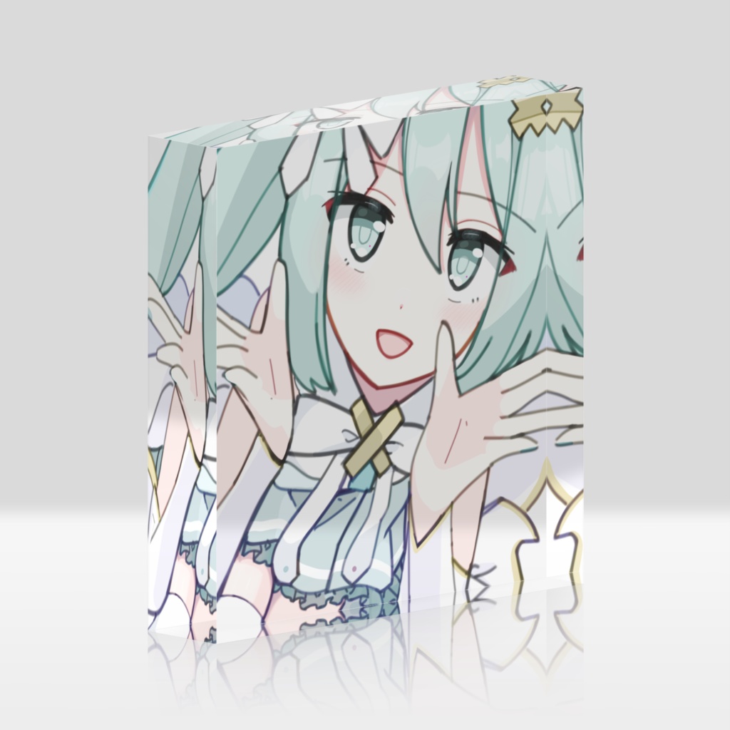 窓ミクアクリルブロック