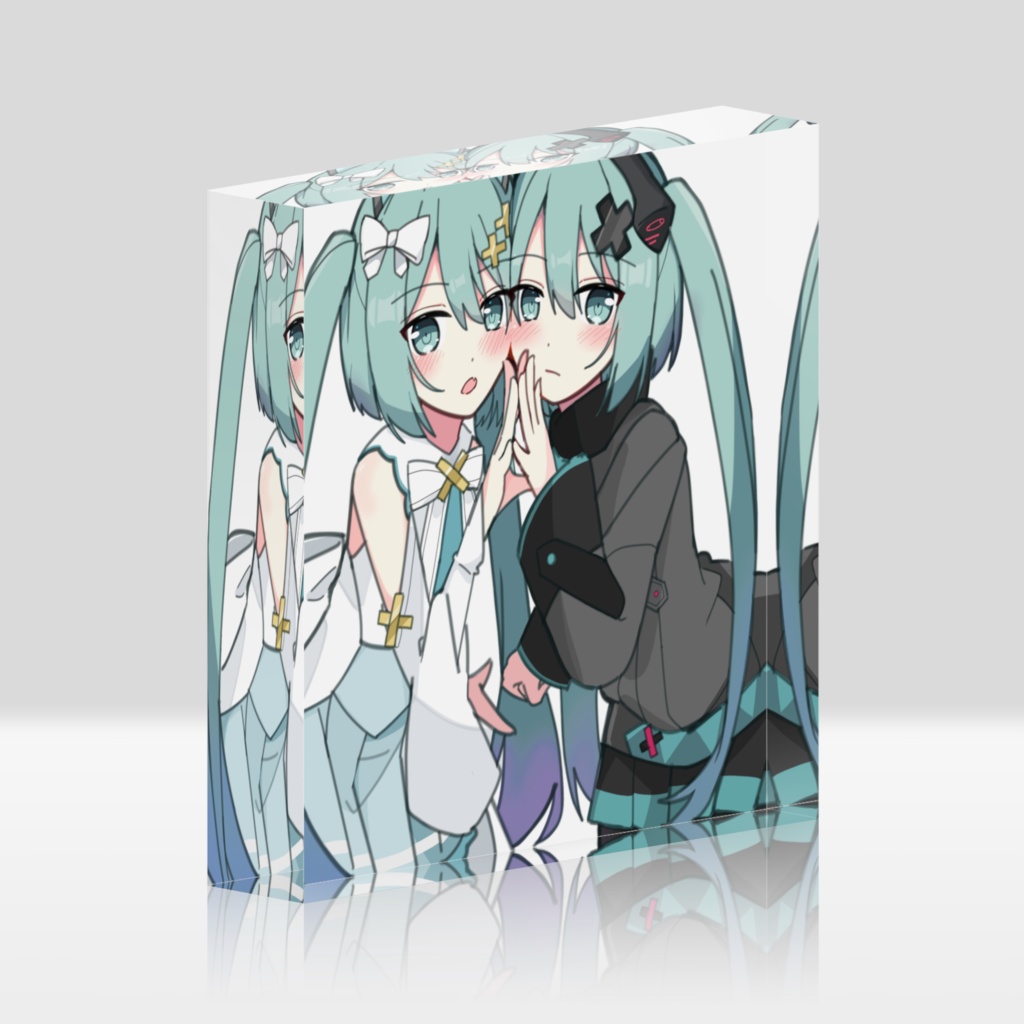 バツミク＆窓ミク アクリルブロック