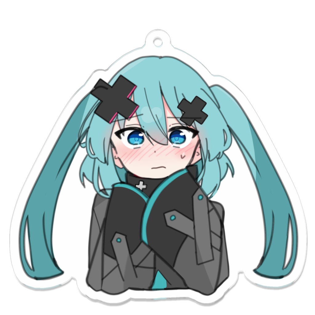 照れ✘‎アクリルキーホルダー