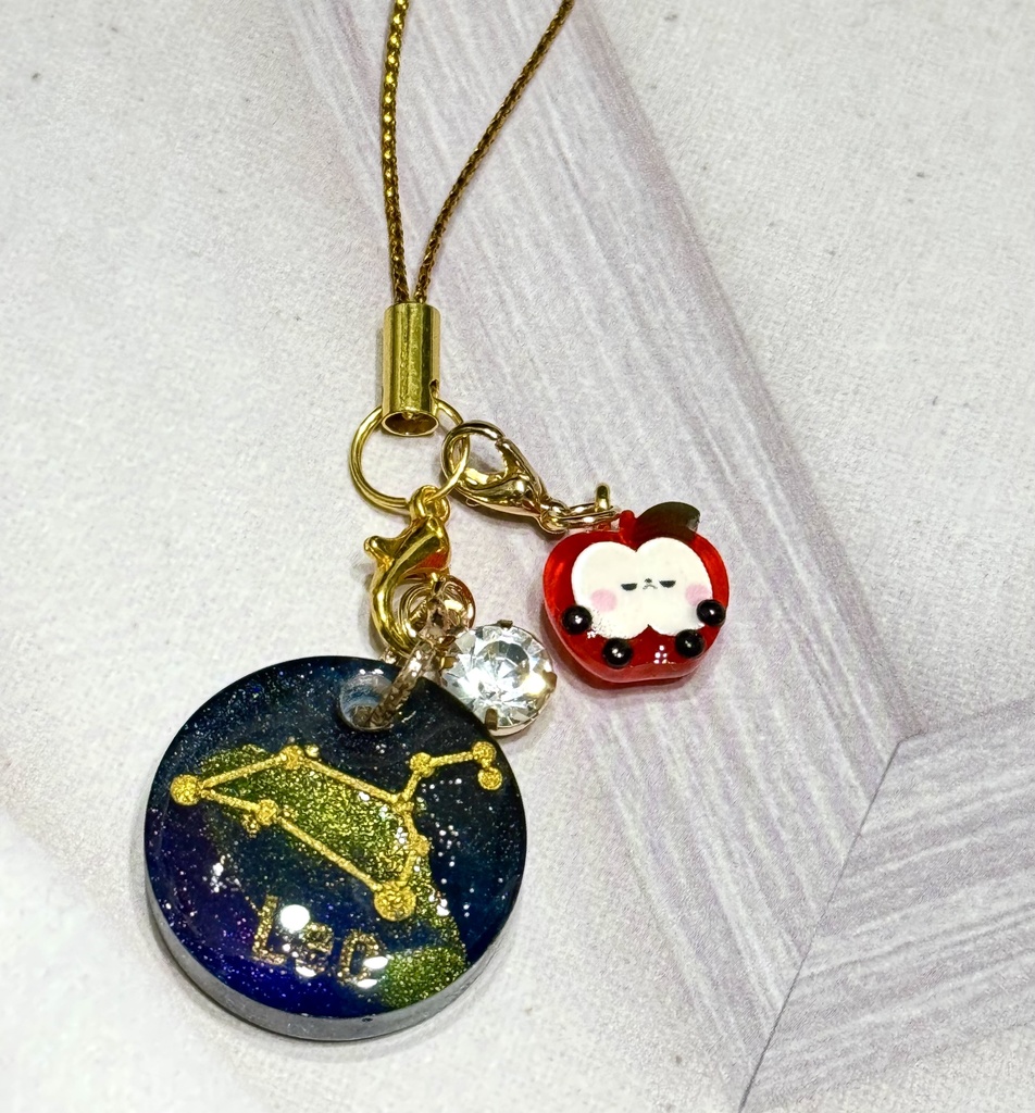 星座チャーム 赤いちびリンゴオマケつき