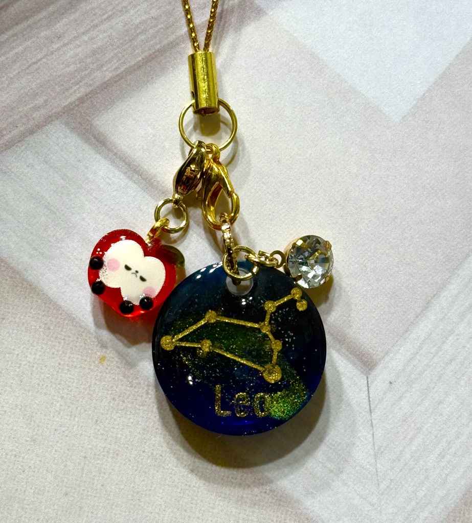 星座チャーム 赤いちびリンゴオマケつき