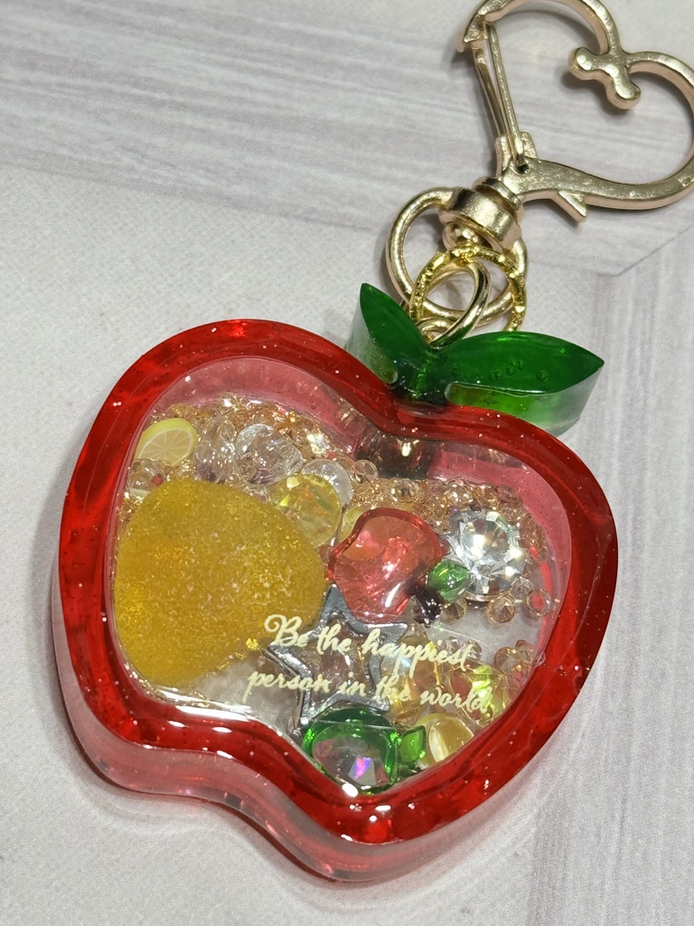 りんご シェイカー キーホルダー ちびりんごオマケつき