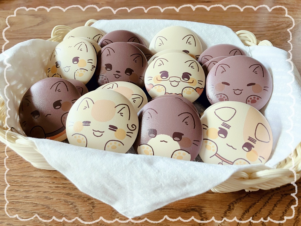 ねこたりあべいくど缶バッジ