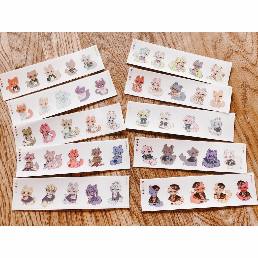 シャフユニにゃんこシール［フリーカット］