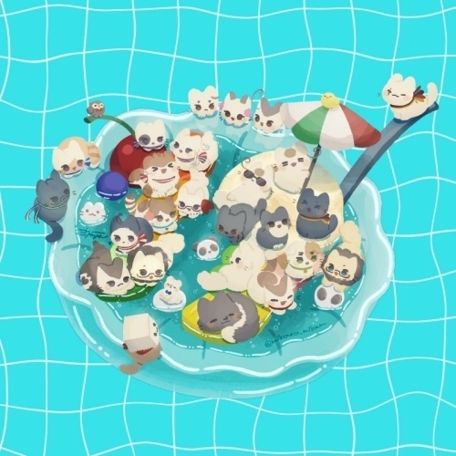 ねこたりあフルーツポンチ クリアカード