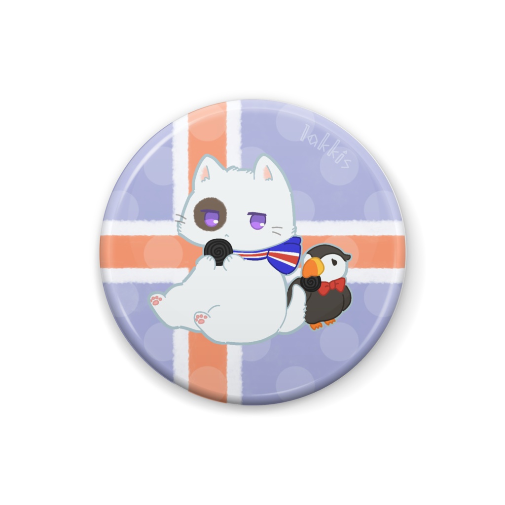 たべものねこたりあ缶バッジ-3