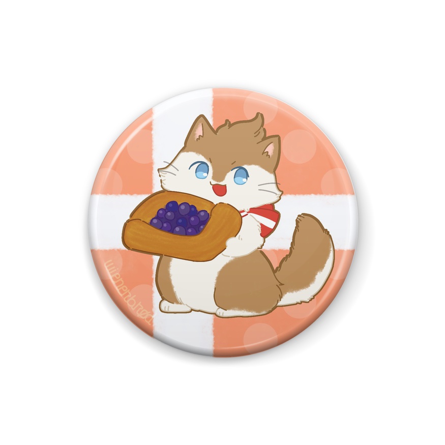 たべものねこたりあ缶バッジ-3