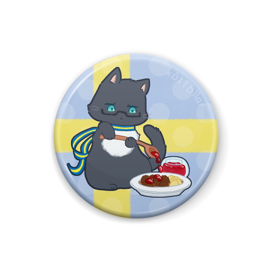 たべものねこたりあ缶バッジ-3