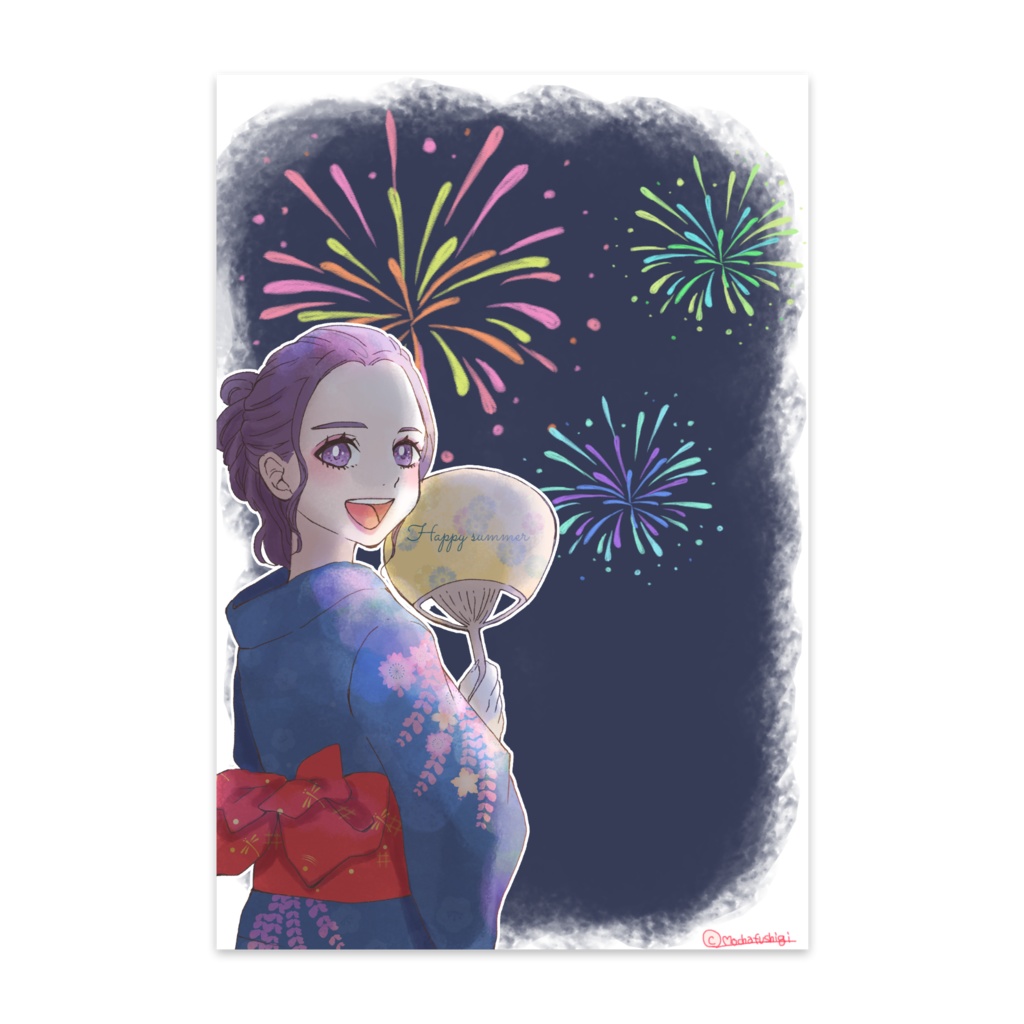 花火大会 ポストカード