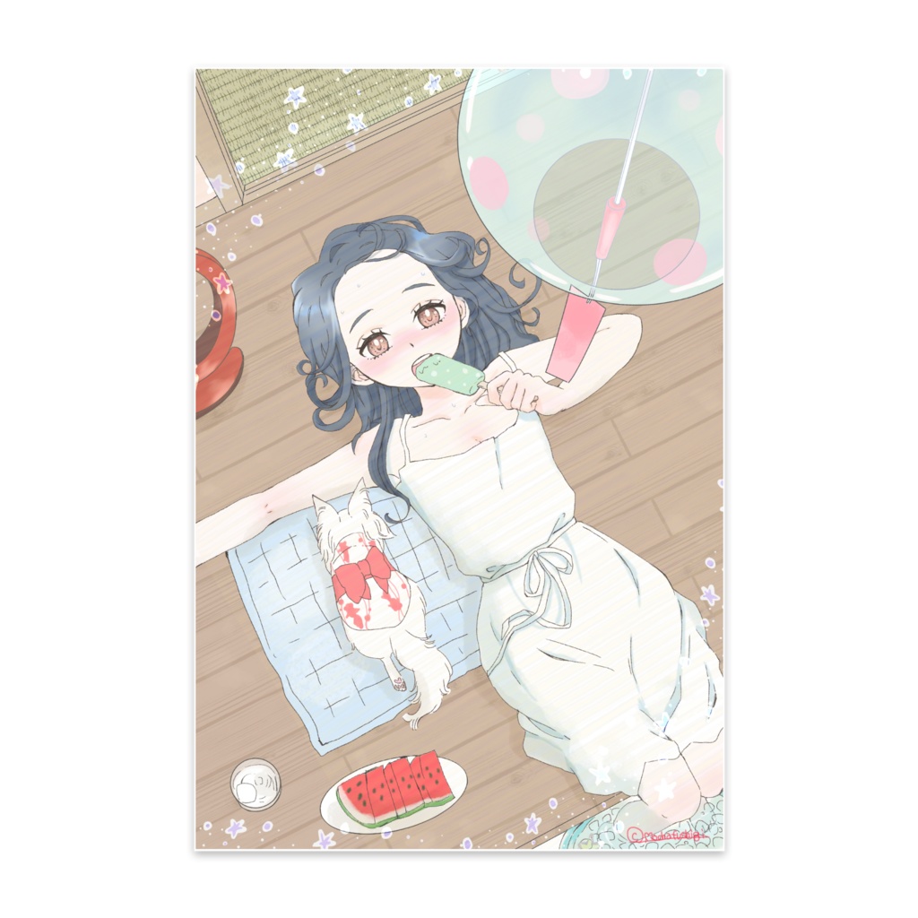 暑中お見舞いポストカード