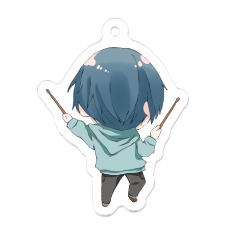 あしゅ缶バッジ&アクリルキーホルダーダブルセット 2020summer