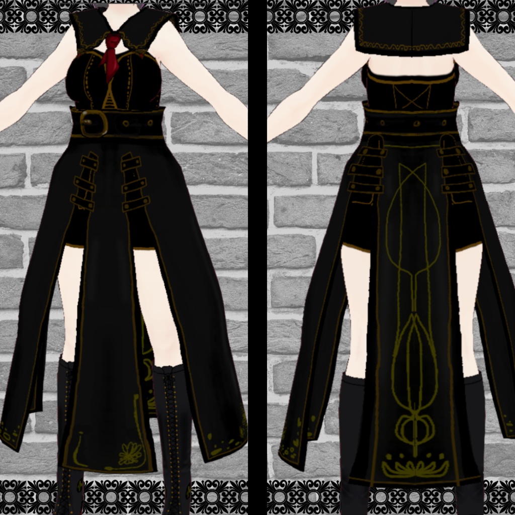 【VRoid】ワンピース/7点SET/one-piece dress