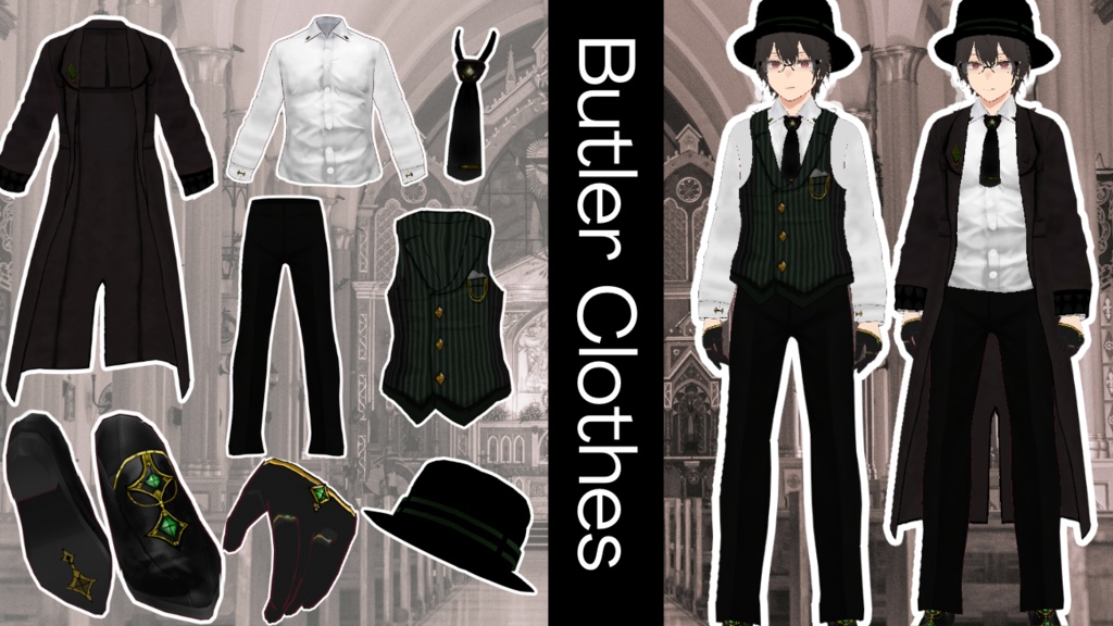 【3D model】ウィリアム05号/衣装販売有