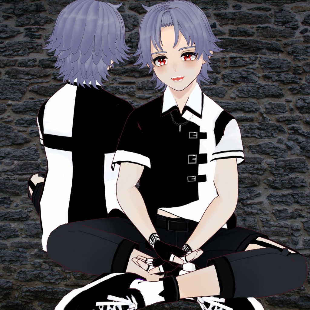 【VRoid】シャツセット/shirt&pants/5点SET/色変更可