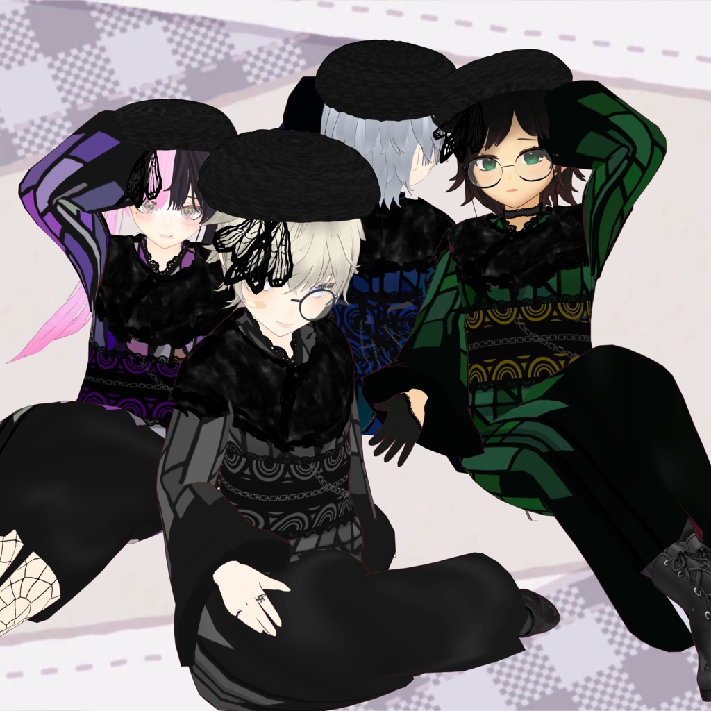 【VRoid】着物SET/kimono SET