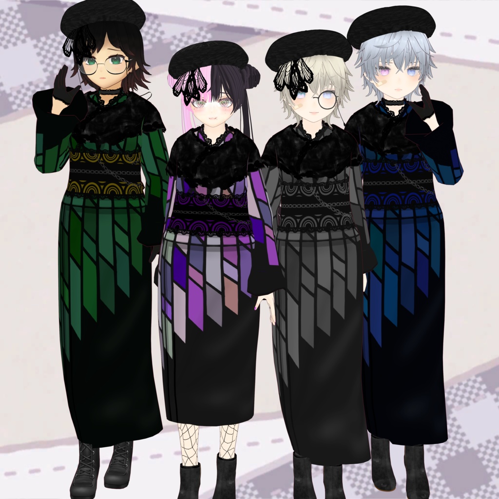 【VRoid】着物SET/kimono SET