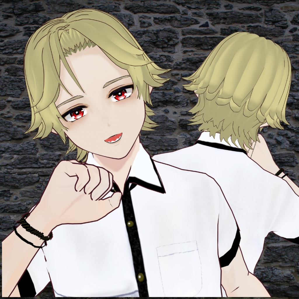【VRoid】外ハネヘア②ヘアプリセット/Outward curled hair②/short hair/hair preset