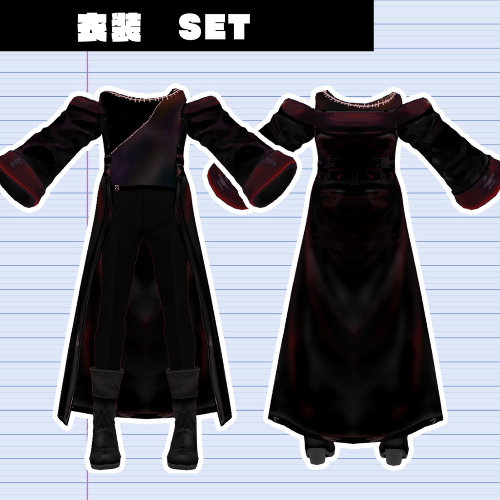 【VRoid】ハロウィン衣装/Halloween/3D model