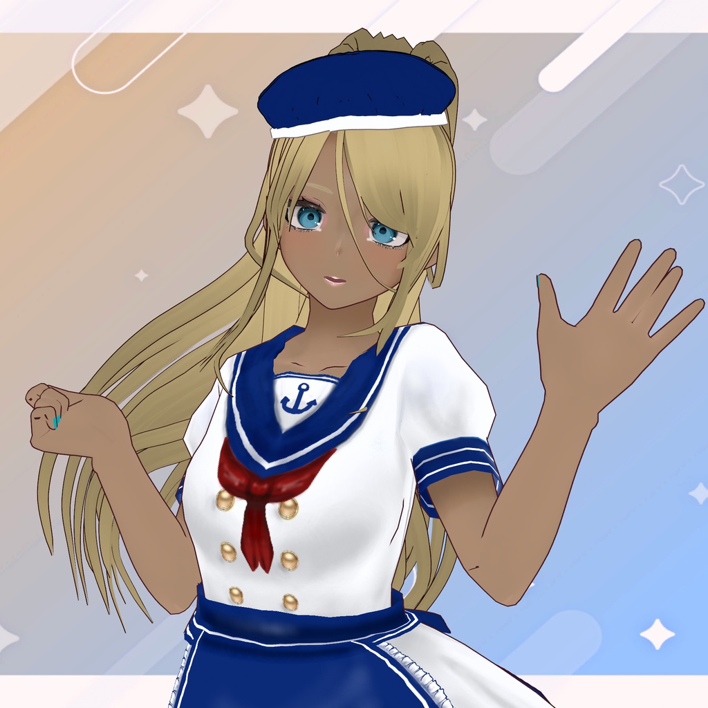 【VRoid】ポニーテール ヘアプリセット/Ponytail/hair preset hair preset