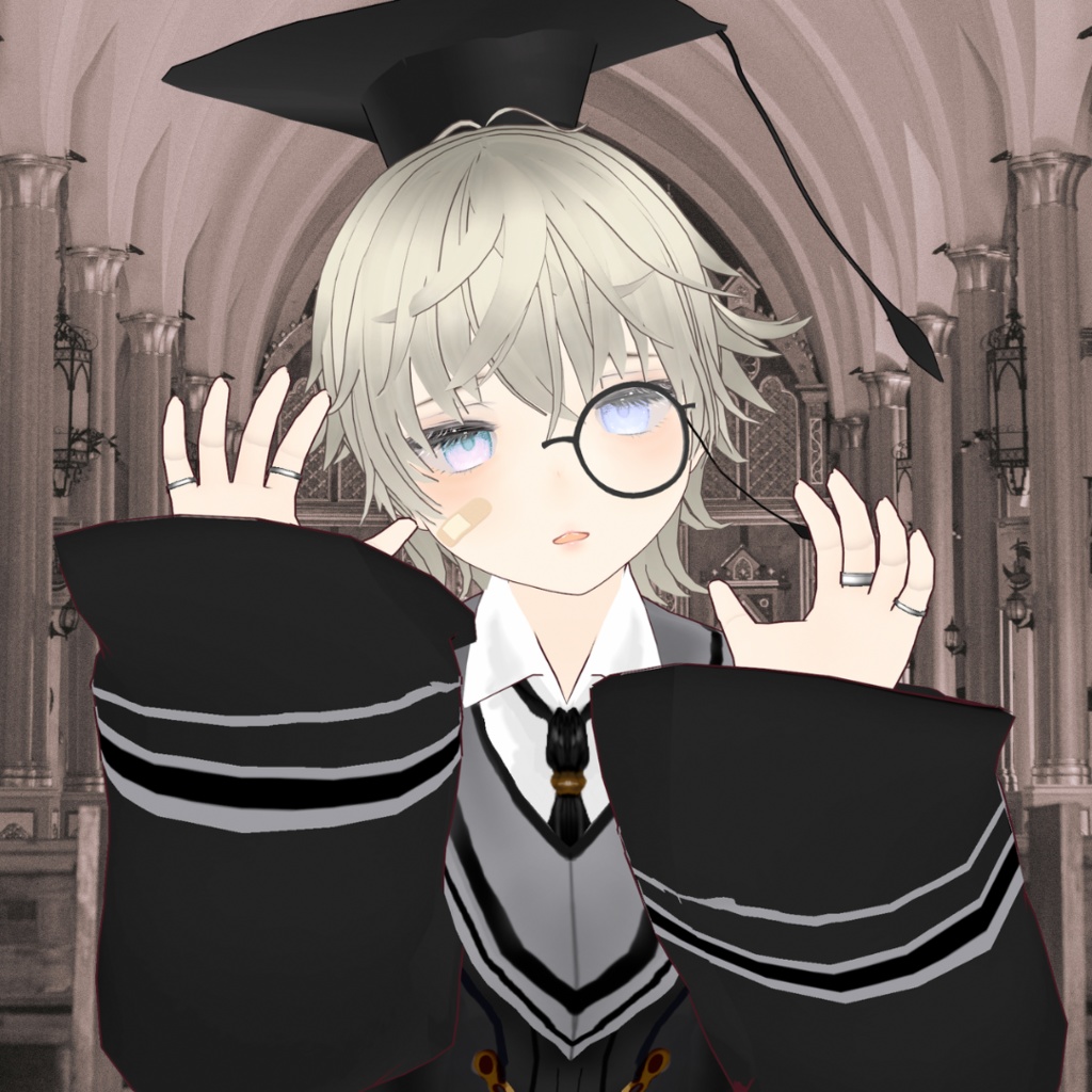 【VRoid】アカデミックガウン/academic gown