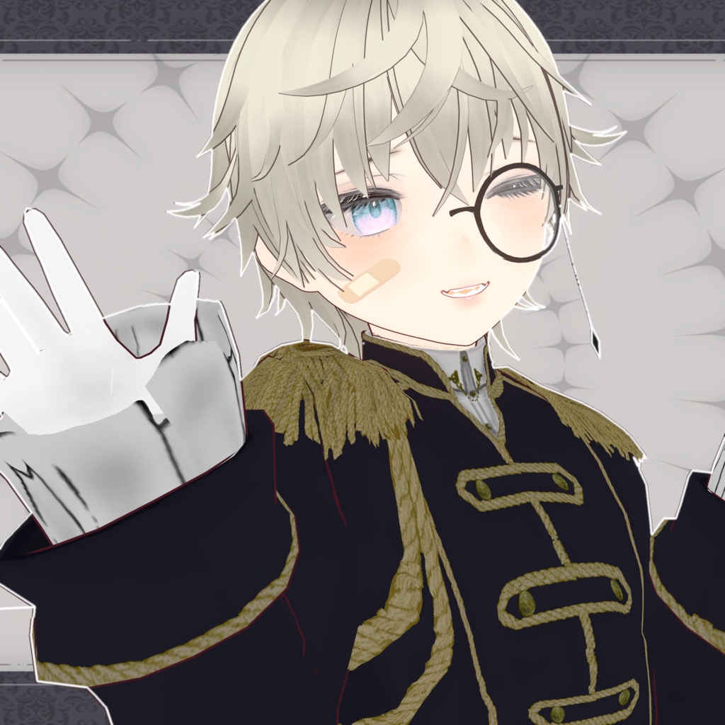 【VRoid】アイドル/軍服風/idle/military uniform