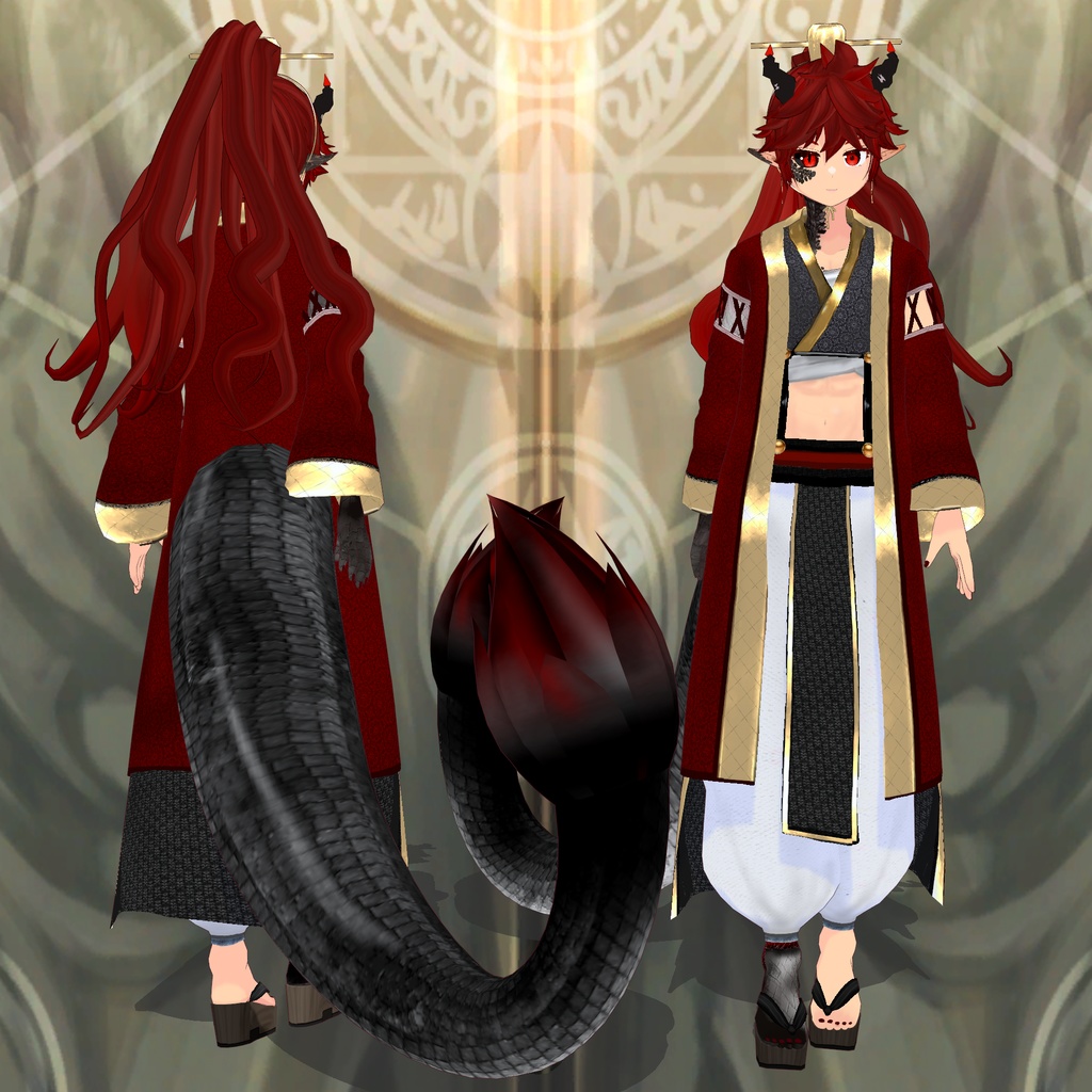 【3D model】龍麗/VRM/.vroid