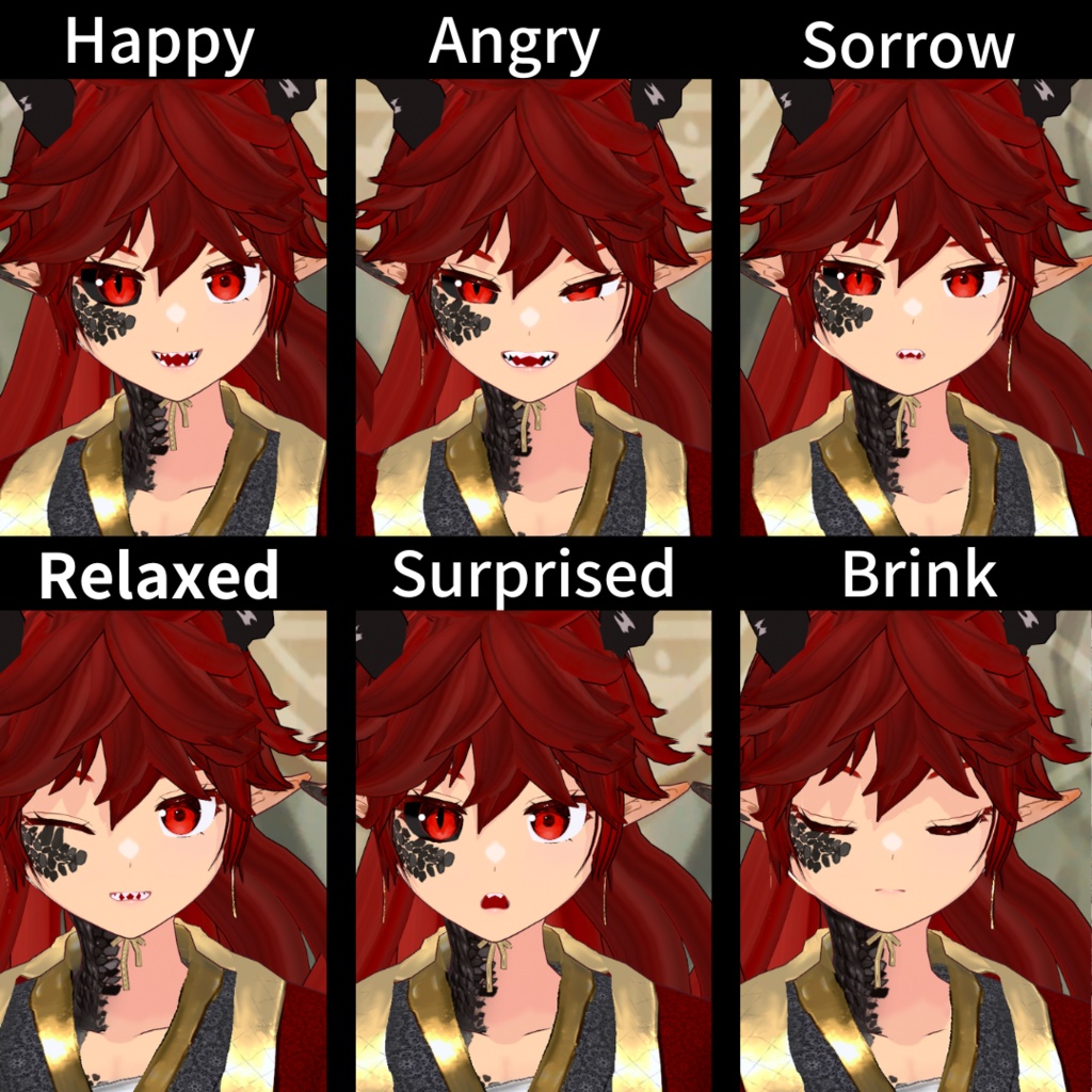 【3D model】龍麗/VRM/.vroid