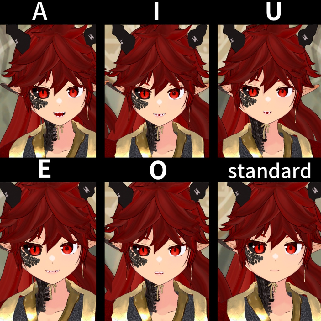 【3D model】龍麗/VRM/.vroid