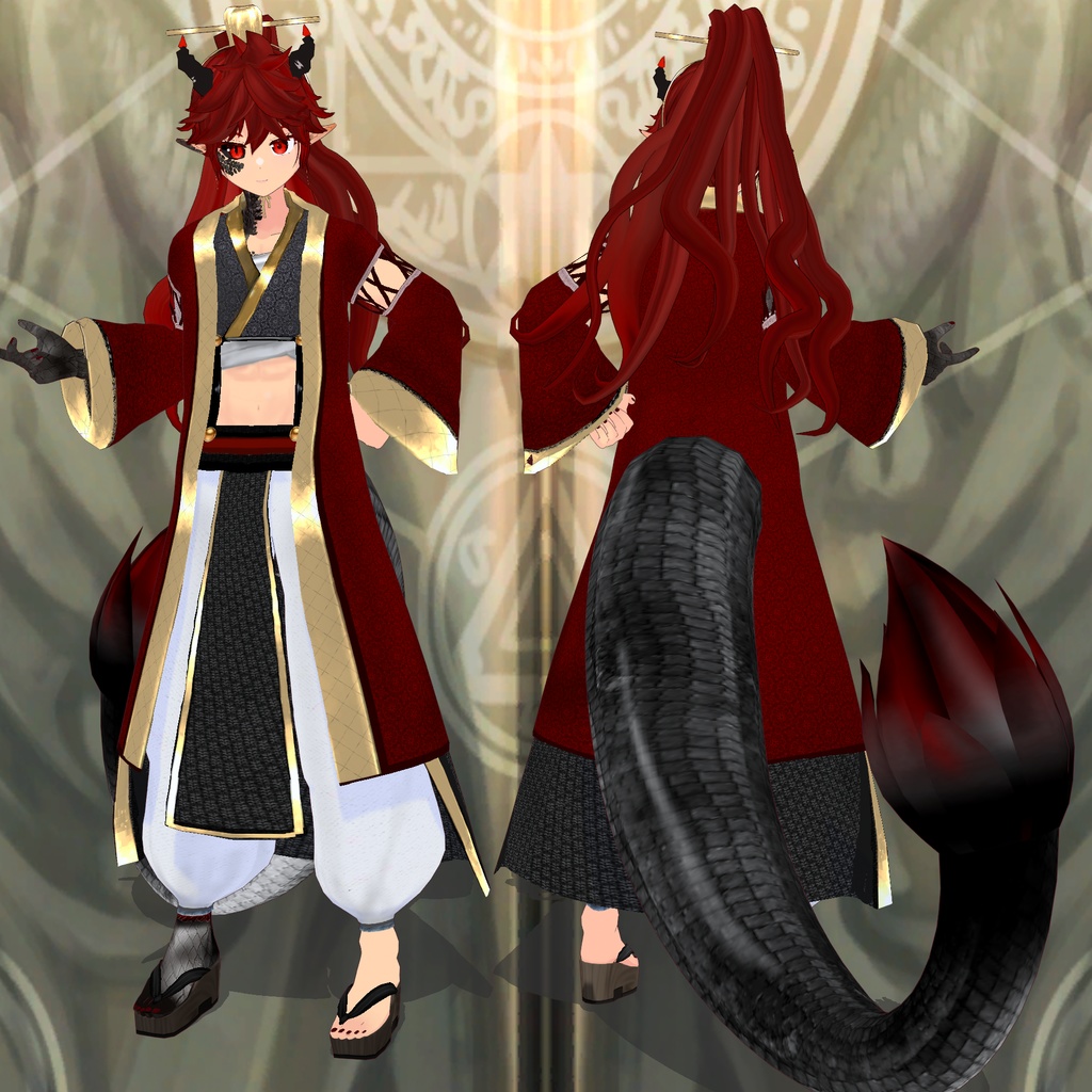 【3D model】龍麗/VRM/.vroid