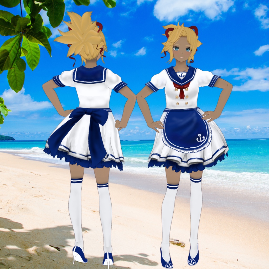 【VRoid】忍髪 ヘアプリセット-Ninja hair-hair preset