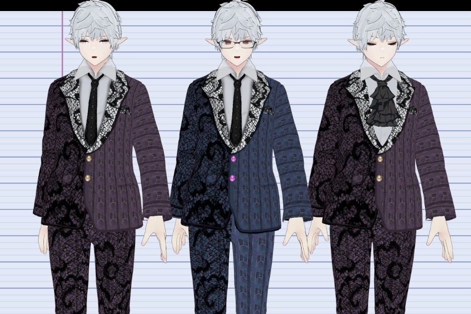 【VRoid】ツンツンヘア ヘアプリセット/spiky hair/hair preset