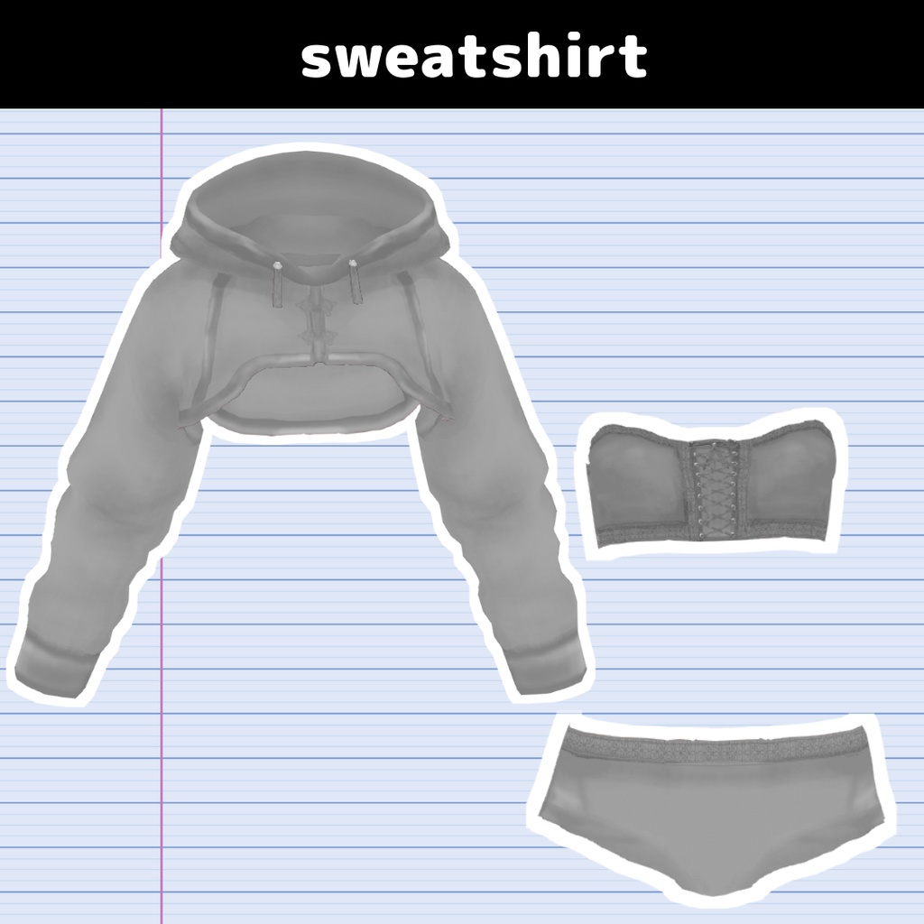 【VRoid】スウェット/sweatshirt/dance