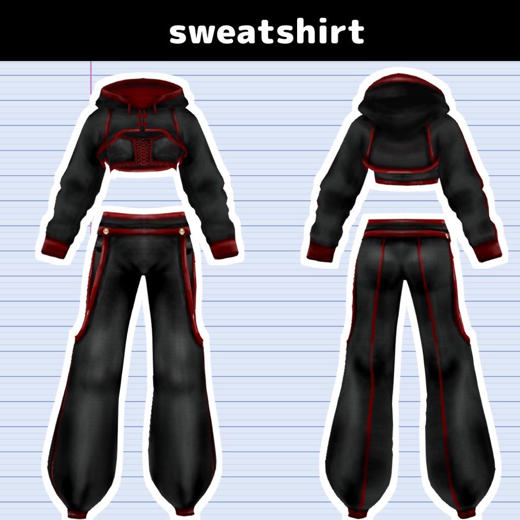 【VRoid】スウェット/sweatshirt/dance