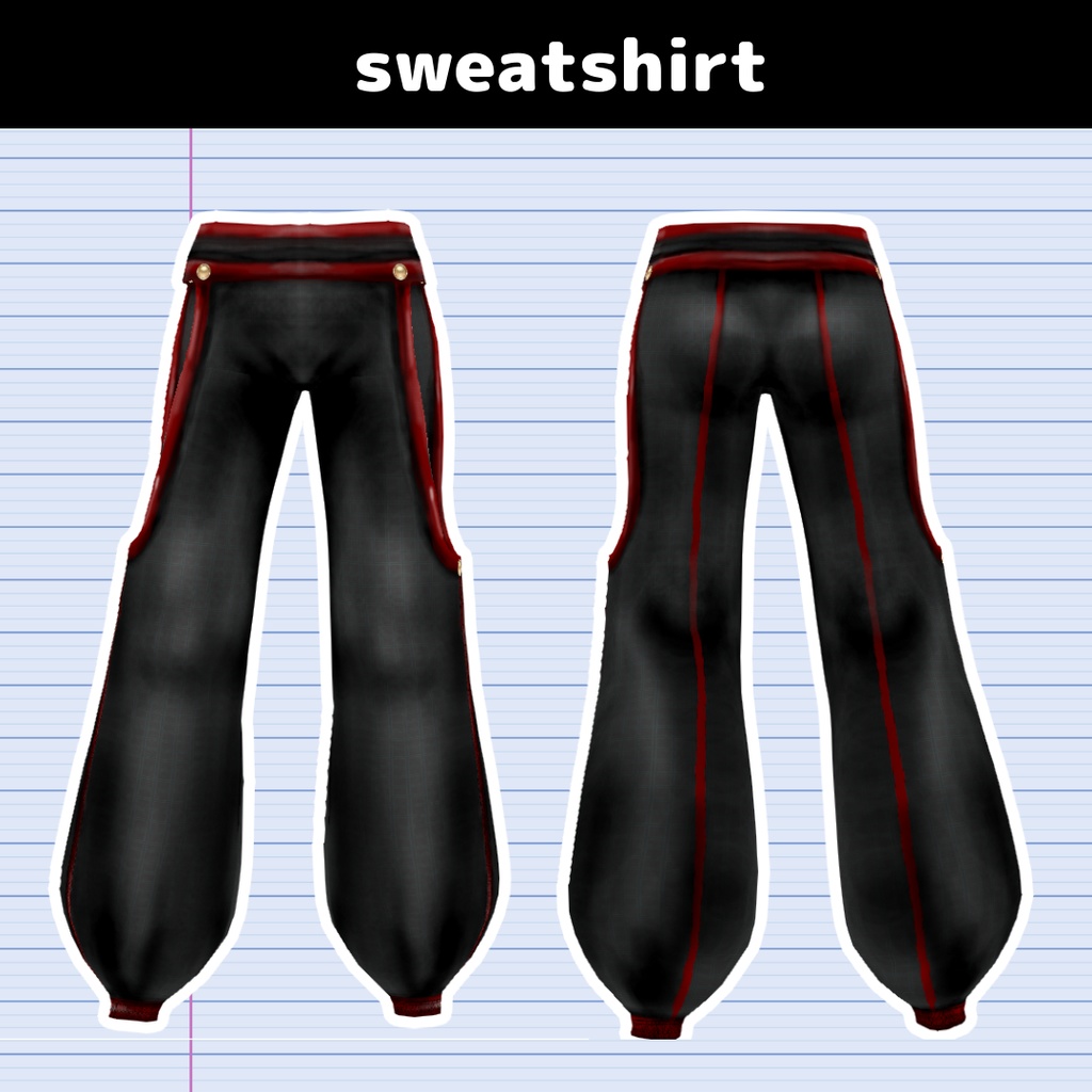 【VRoid】スウェット/sweatshirt/dance