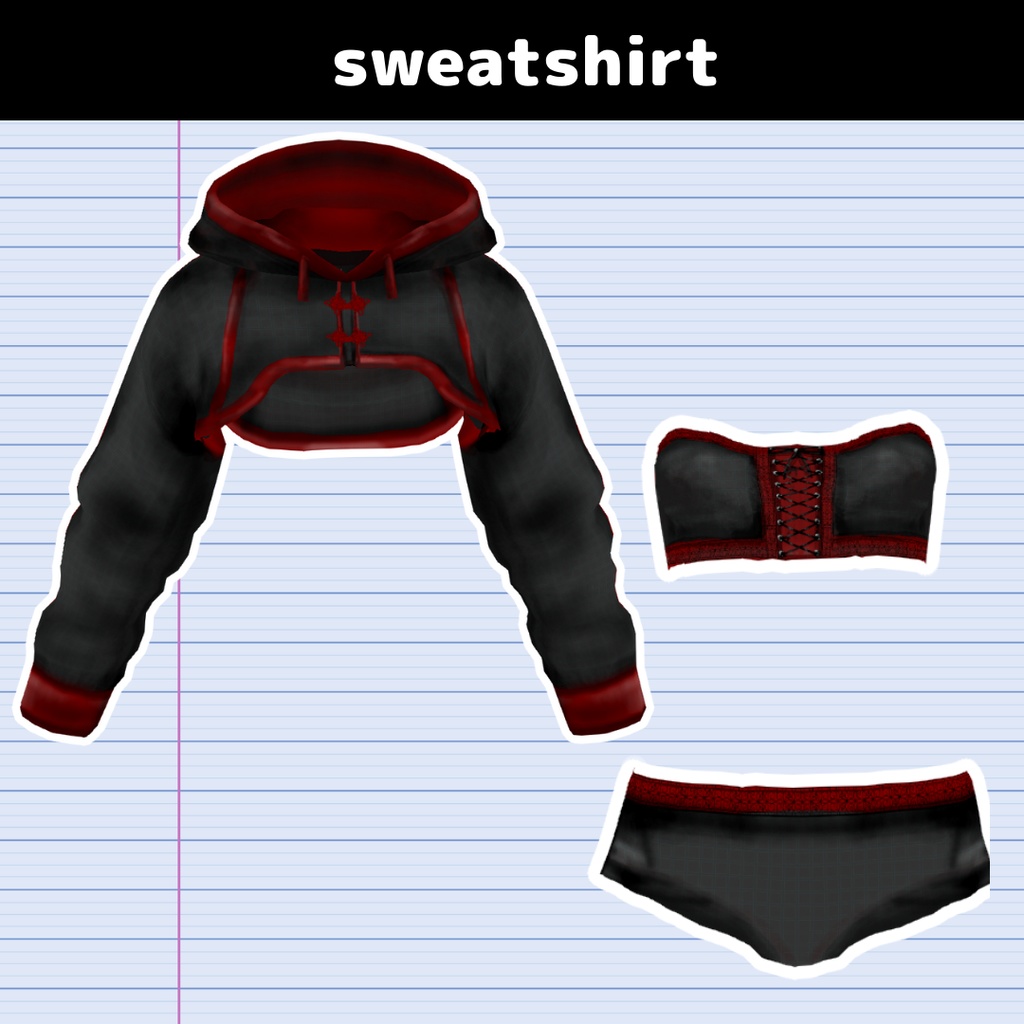 【VRoid】スウェット/sweatshirt/dance