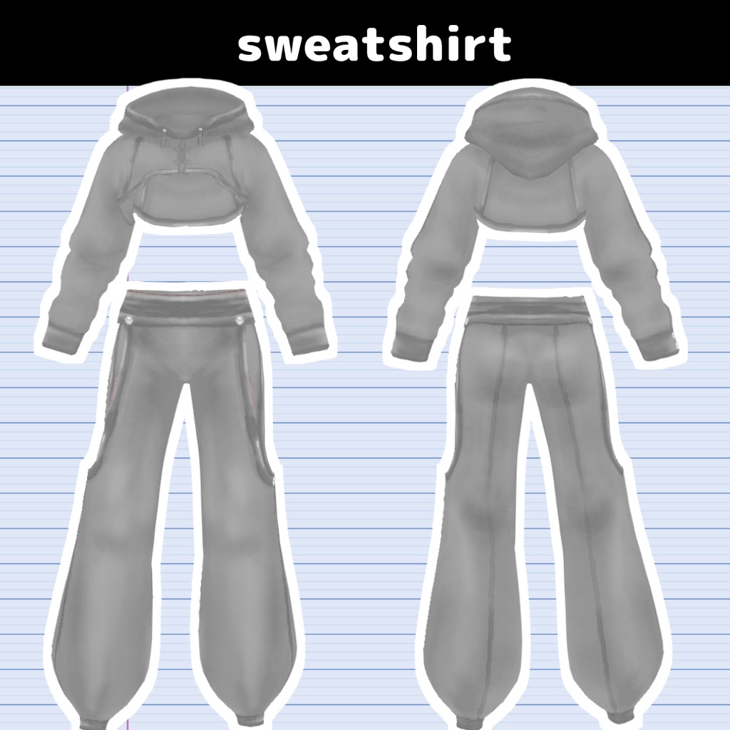 【VRoid】スウェット/sweatshirt/dance