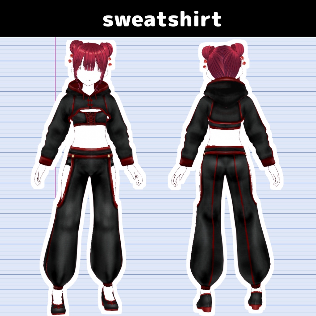 【VRoid】スウェット/sweatshirt/dance