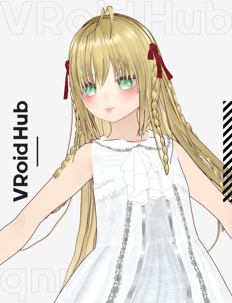 【VRoid】お嬢様 ヘアプリセット/Princess hair/Girl hairstyle hair preset