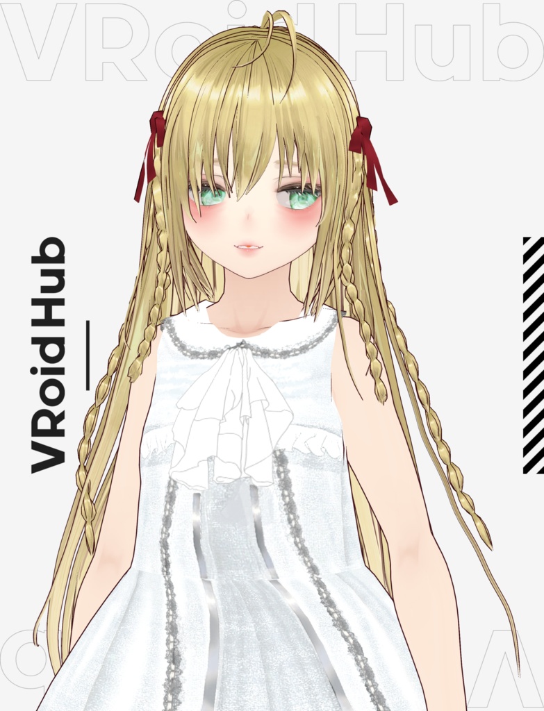 【VRoid】お嬢様 ヘアプリセット/Princess hair/Girl hairstyle hair preset