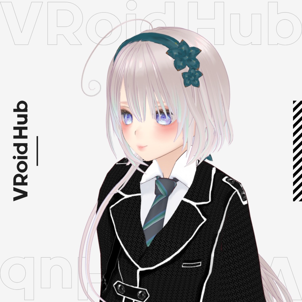【#VRoid】ロングポニテ ヘアプリセット/long ponytail/hair preset