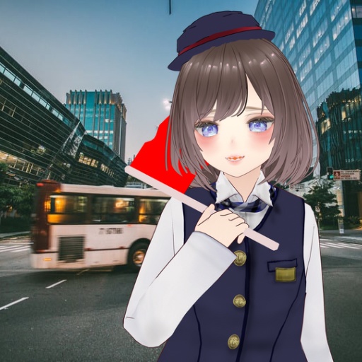 【#VRoid】バスガイドB/帽子付/bus guide/tour guide