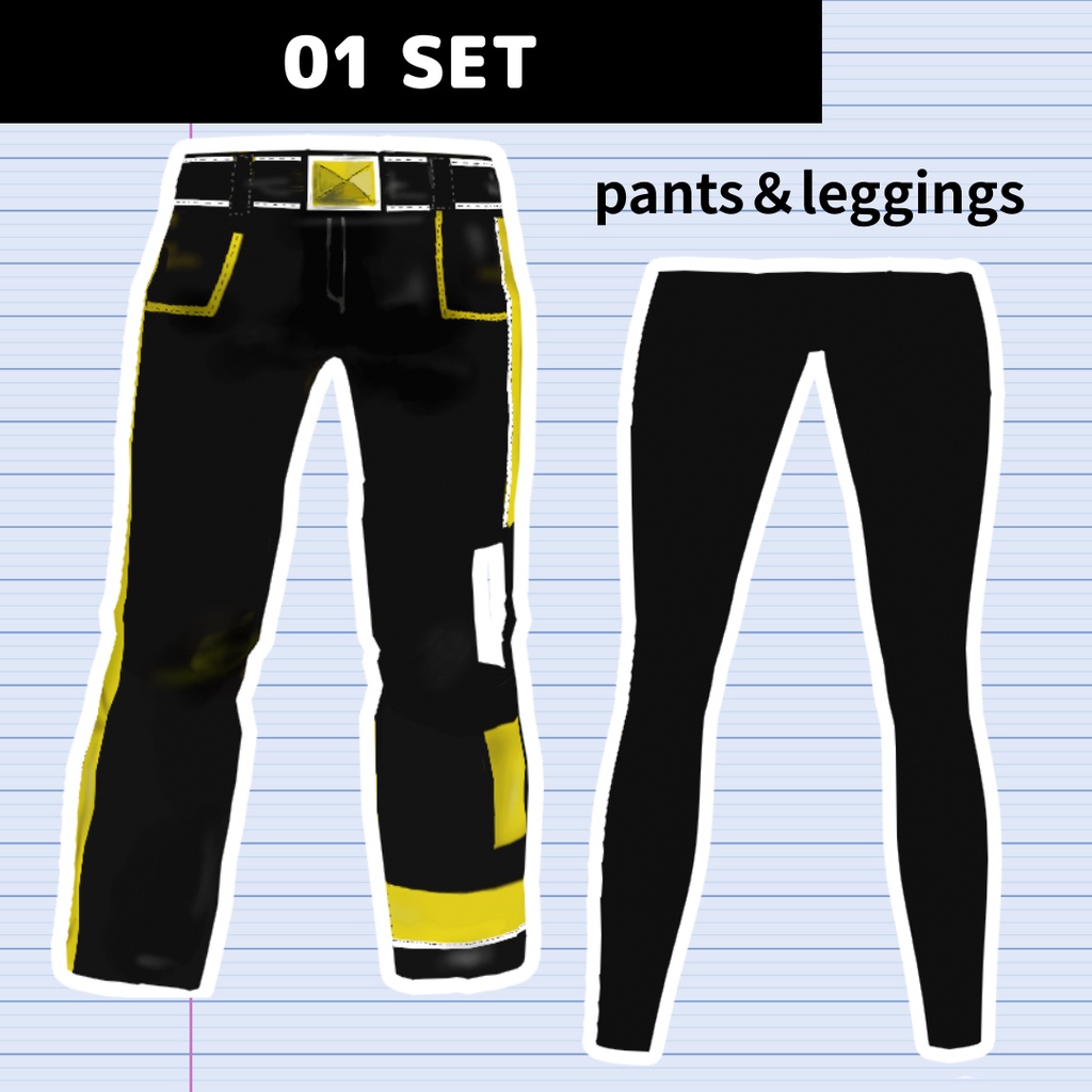 【#VRoid】01号衣装/5SET/4color