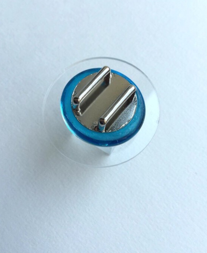 ダンダラ模様、浅葱の帯留