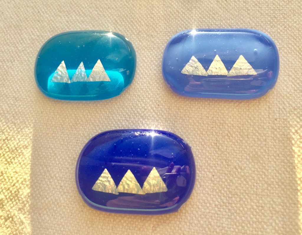 新撰組/水色ガラスヘアゴム/送料無料