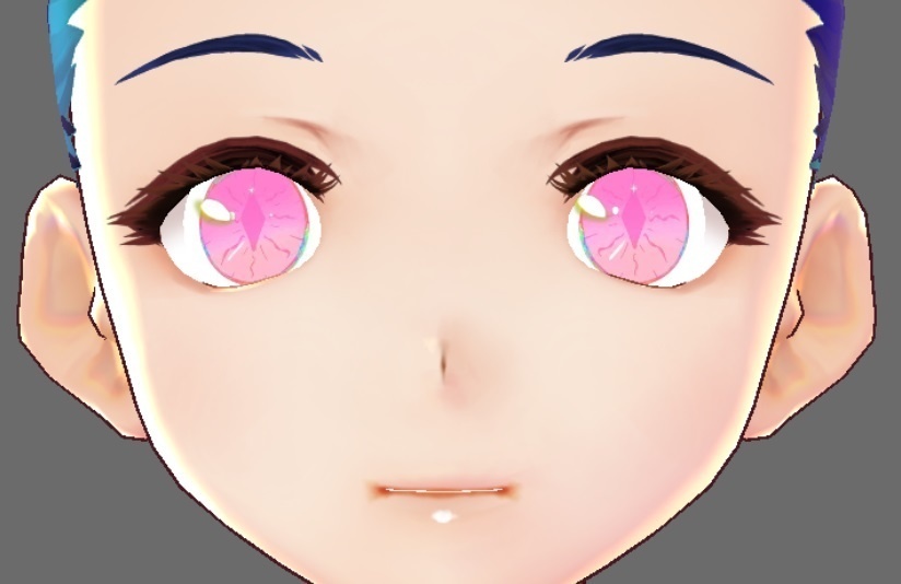 Pink cat eye  ( Vroid ) eye material/ Texture