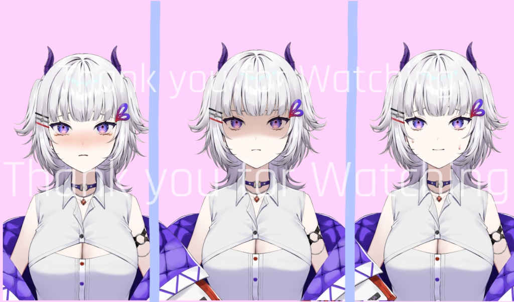 【限定1点】高精度ツンデレ鬼の女の子+三面図付き【著作権譲渡】