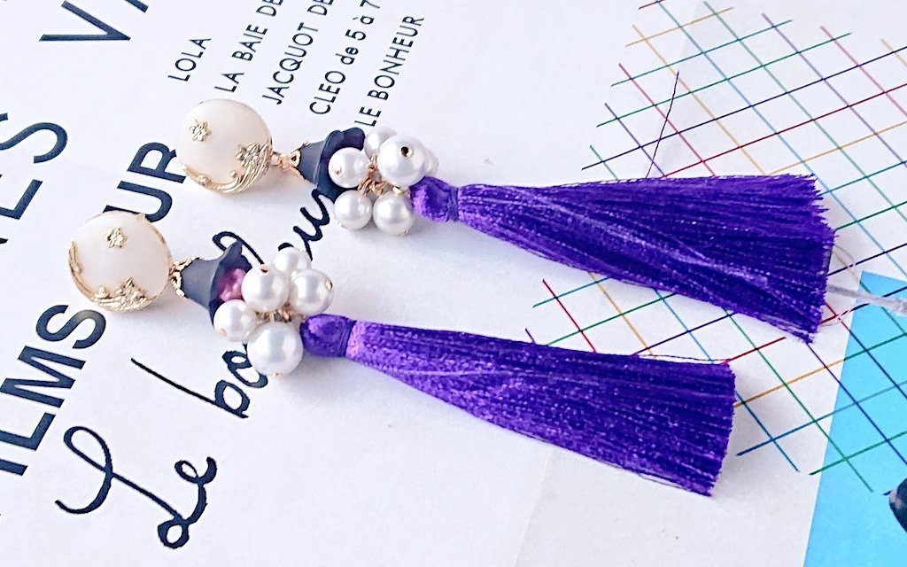 日光一文字イヤリング/ピアス