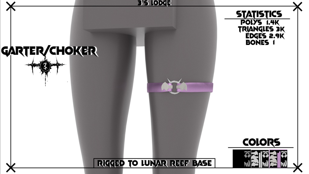 Bat Garter/Choker
